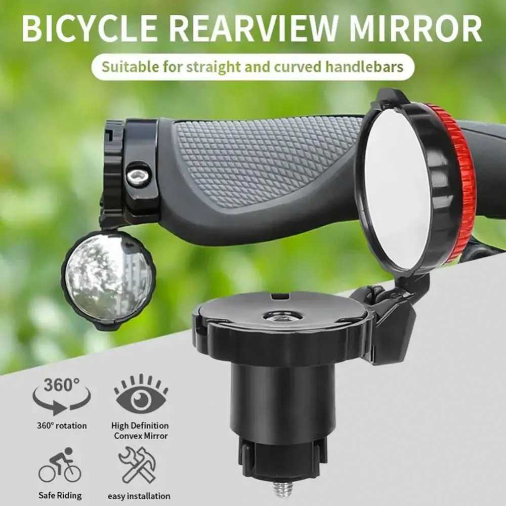 Bicycle Rearview Mirror Handlebar Anti-Glare Views Convex Cycling Mirrors for MTB Road Bike Accessories Universal Adjustable -  18