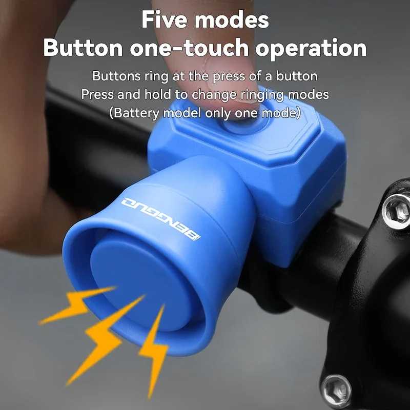 Bicycle Horn Mountain Bike Mini USB Charging Waterproof Electronic Bike Bell Riding Equipment Children's Scooter Accessories -  18