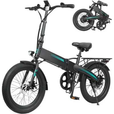 Electric Bike with 40Miles (Pedal-assist1) by 48V Battery, 20Mph Power by Peak 500W, 20" Folding Adult Electric Bicycle -  18