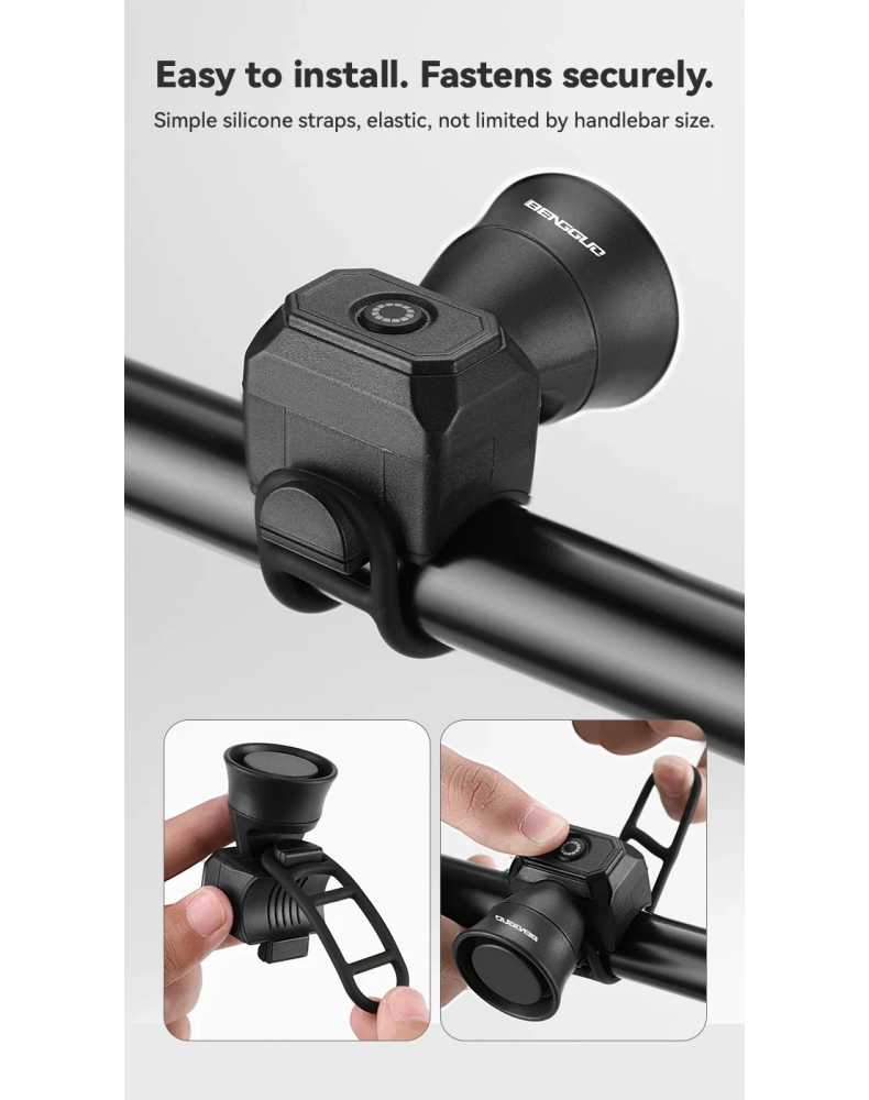 Bicycle Horn Mountain Bike Mini USB Charging Waterproof Electronic Bike Bell Riding Equipment Children's Scooter Accessories -  18