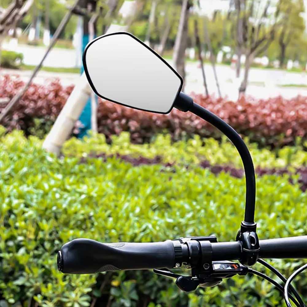 Universal Rearview Handlebar Mirror Adjustable Wide Range Bike Rear View Mirror Cycling Back Sight Reflector Accessories -  18