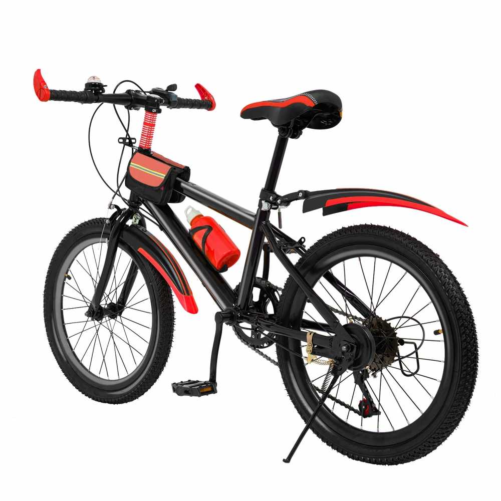 20"  7 Speeds Mountain Bike Kids Bicycle Dual-Disc Brakes Unisex Children's Bicycle Height Adjustable MTB Boys Girls Riding Bike -  18