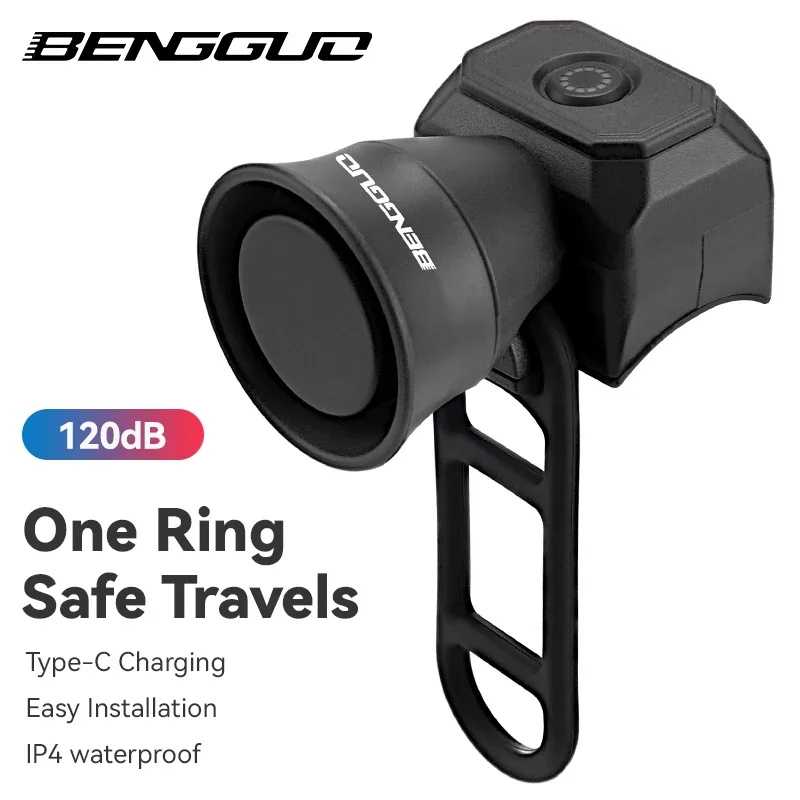 Bicycle Horn Mountain Bike Mini USB Charging Waterproof Electronic Bike Bell Riding Equipment Children's Scooter Accessories -  18