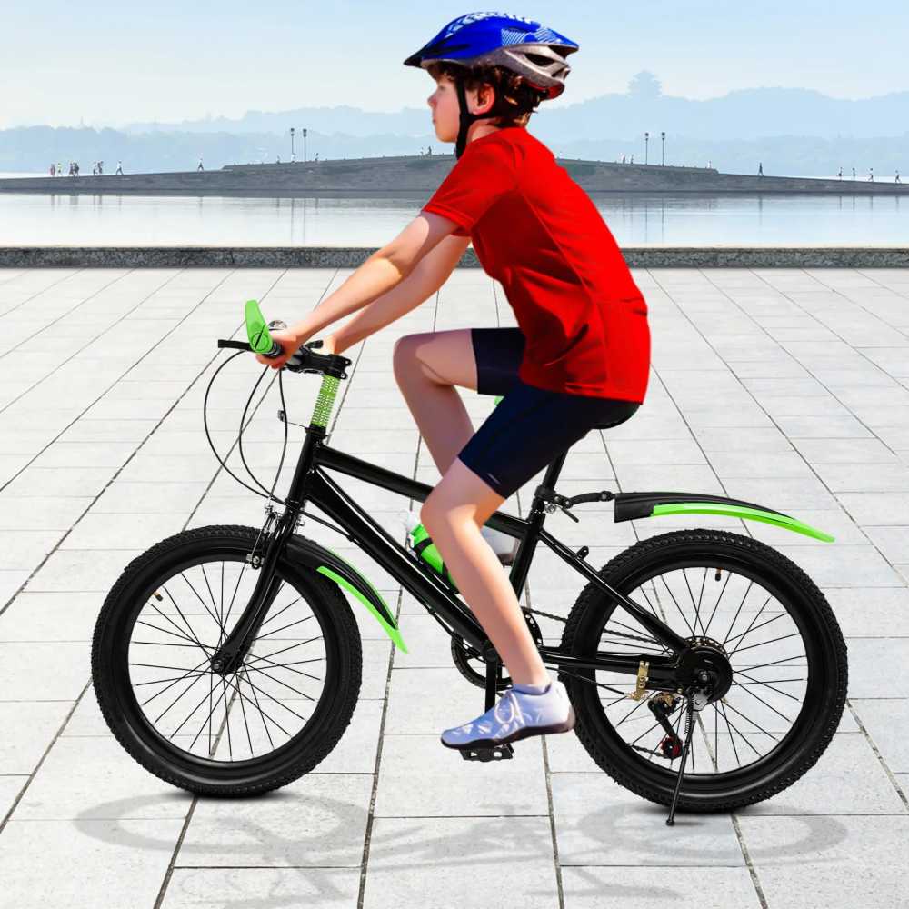 20"  7 Speeds Mountain Bike Kids Bicycle Dual-Disc Brakes Unisex Children's Bicycle Height Adjustable MTB Boys Girls Riding Bike -  18
