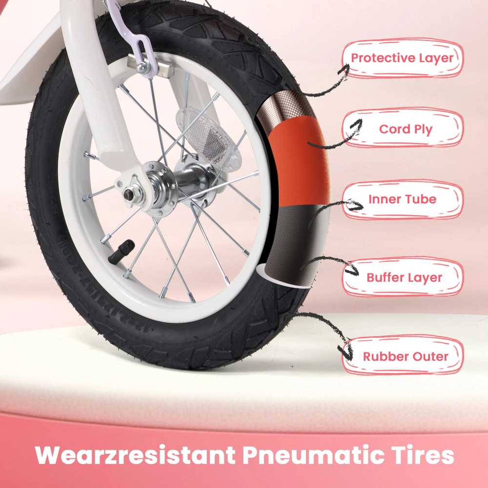 12 Inch Kids Bike for Ages 2-5 Years Old Boys Girls, Kid's Bikes with Training Wheels, Children Bicycle for Kids and Toddler -  18